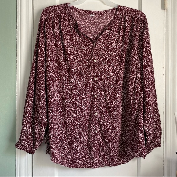 Old Navy Tops - NWT Oversized Floral Print with Front Buttons Top, Size: XXL
